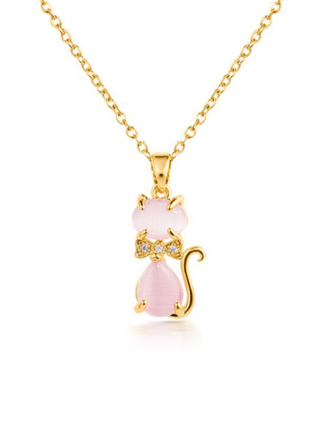 Laviscart Gold-Plated Stainless Steel Stones Studded Animal Shaped Pendants With Chains
Laviscart Gold-Plated Stainless Steel Stones Studded Animal Shaped Pendants With Chains