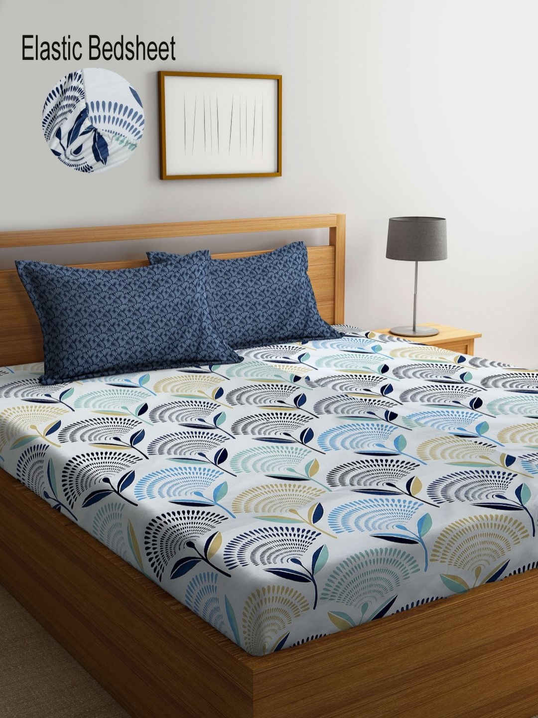Myntra Elegant Homes White & Blue Printed 300 TC King Bedsheet Set- 2.70 m x 2.70 m
Myntra Elegant Homes White & Blue Printed 300 TC King Bedsheet Set- 2.70 m x 2.70 m