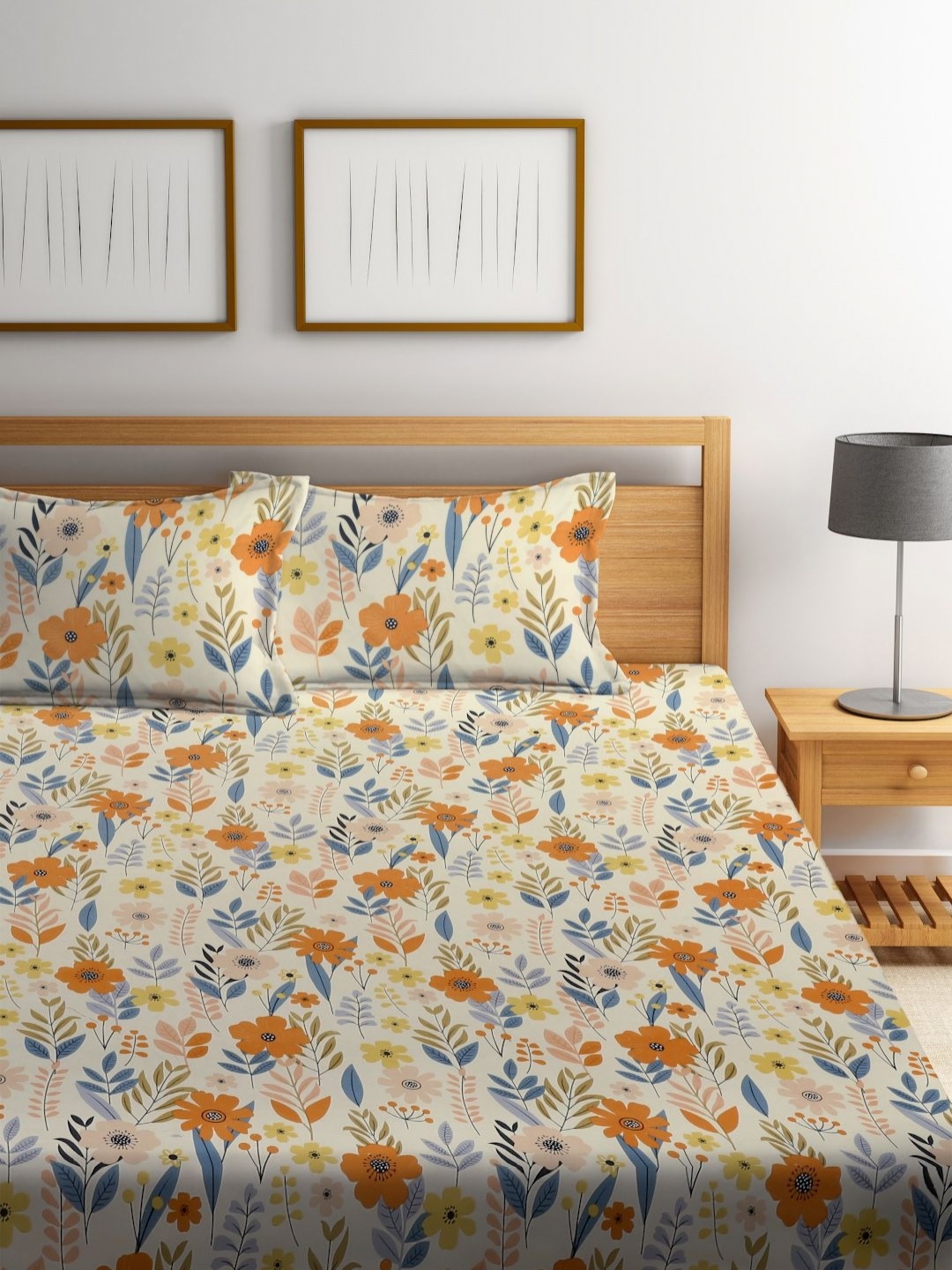 Myntra Elegant Homes Yellow Floral Printed 300 TC Fitted King Bedsheet Set 2.70 m x 2.70 m
Myntra Elegant Homes Yellow Floral Printed 300 TC Fitted King Bedsheet Set 2.70 m x 2.70 m