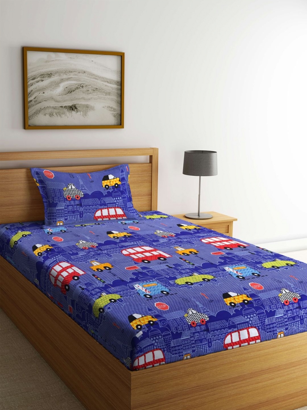 Myntra Elegant Homes Blue & White Graphic Printed 300 TC Single Bedsheet Set 2.2 m x 1.5 m
Myntra Elegant Homes Blue & White Graphic Printed 300 TC Single Bedsheet Set 2.2 m x 1.5 m