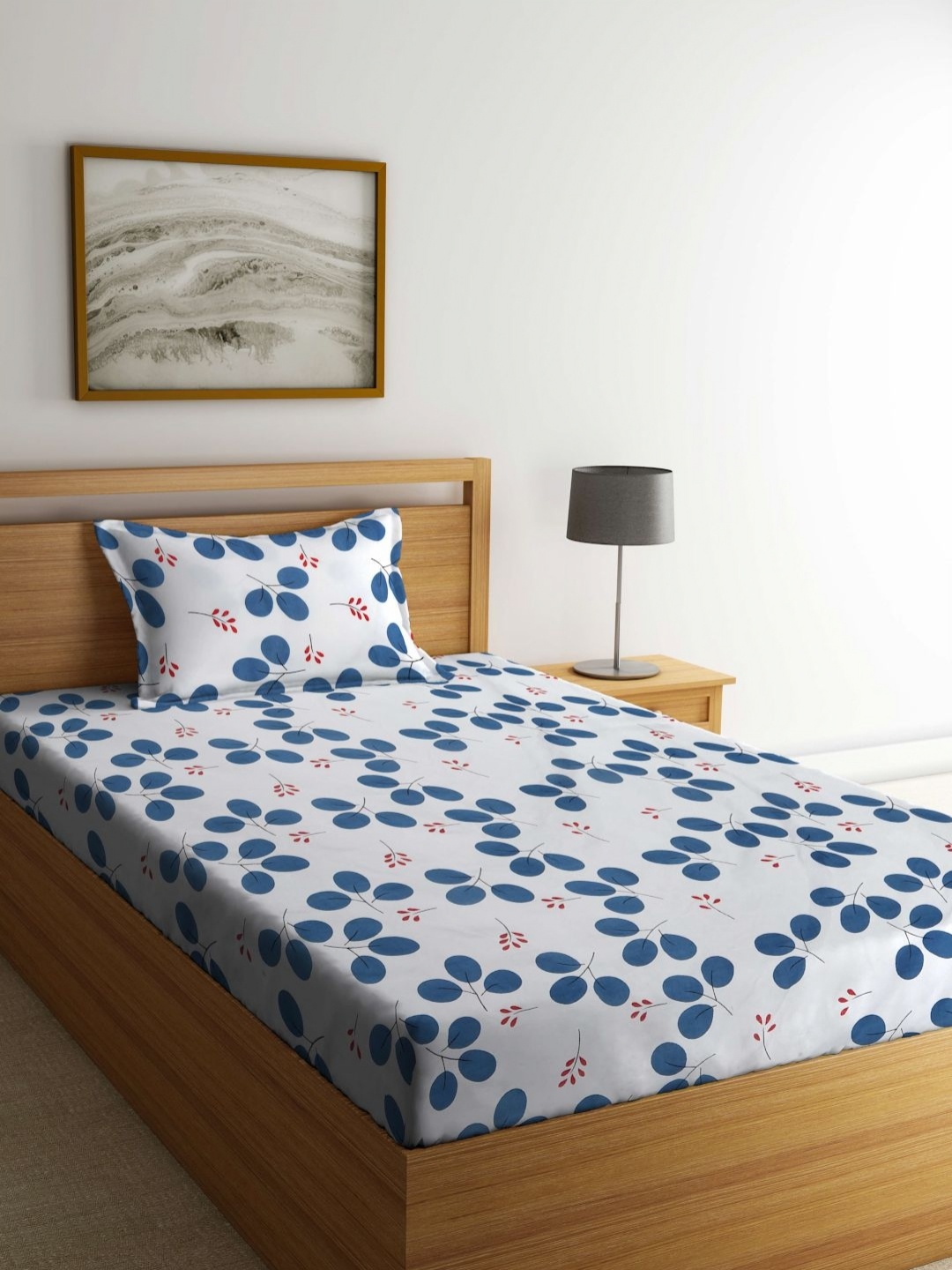 Myntra Elegant Homes Blue And White Floral Printed 300TC Single Bedsheet Set 2.5 m x 1.5 m
Myntra Elegant Homes Blue And White Floral Printed 300TC Single Bedsheet Set 2.5 m x 1.5 m