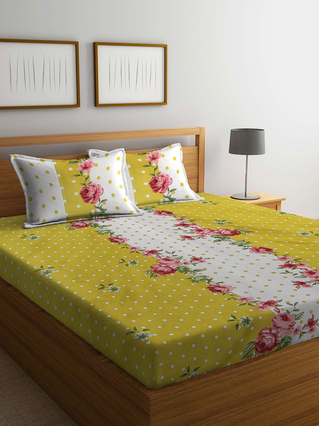 Myntra Elegant Homes Yellow & White Printed Fitted 300 TC King Bedsheet Set 2.50m x 2.25m
Myntra Elegant Homes Yellow & White Printed Fitted 300 TC King Bedsheet Set 2.50m x 2.25m
