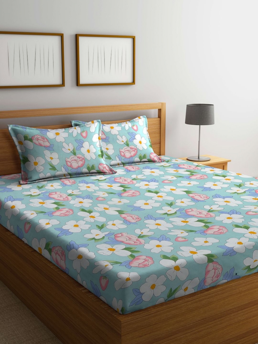 Myntra Elegant Homes Blue & Green Floral 300 TC King Bedsheet Set 2.5 m x 2.2 m
Myntra Elegant Homes Blue & Green Floral 300 TC King Bedsheet Set 2.5 m x 2.2 m