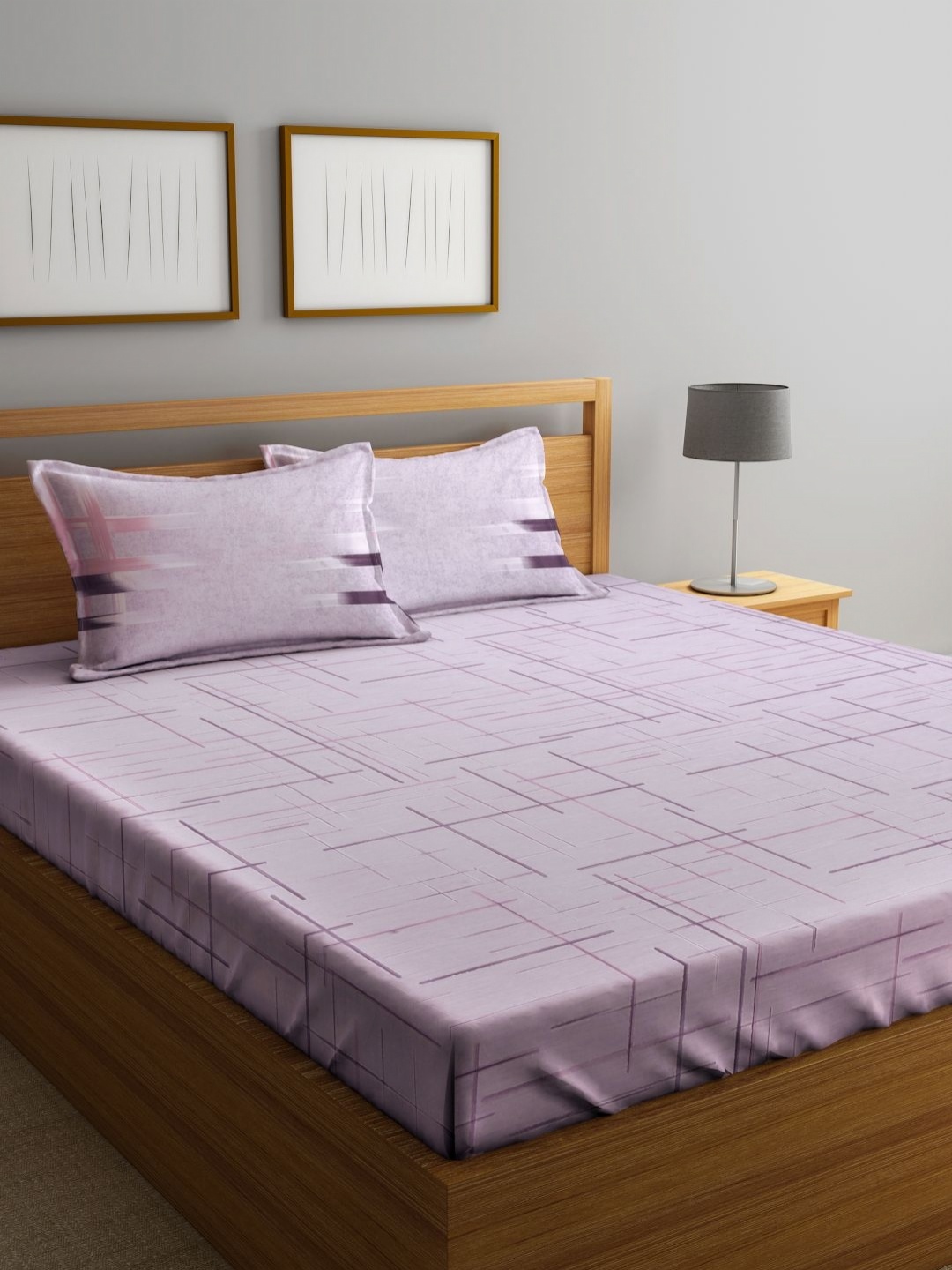 Myntra Elegant Homes Purple Abstract Printed 400 TC Fitted King Bedsheet Set 2.7 m X 2.7 m
Myntra Elegant Homes Purple Abstract Printed 400 TC Fitted King Bedsheet Set 2.7 m X 2.7 m