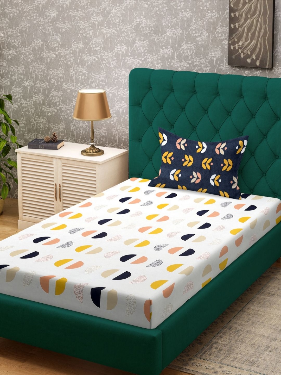 Myntra Elegant Homes White & Blue Geometric Printed 300 TC Single Bedsheet Set 2.2m x 1.5m
Myntra Elegant Homes White & Blue Geometric Printed 300 TC Single Bedsheet Set 2.2m x 1.5m
