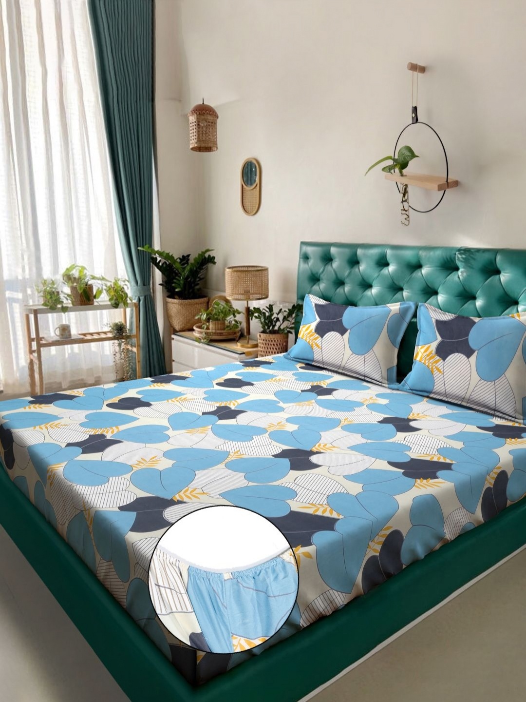 Myntra Elegant Homes Blue & White Floral Printed 300 TC King Bedsheet Set 2.5 m X 2.2 m
Myntra Elegant Homes Blue & White Floral Printed 300 TC King Bedsheet Set 2.5 m X 2.2 m