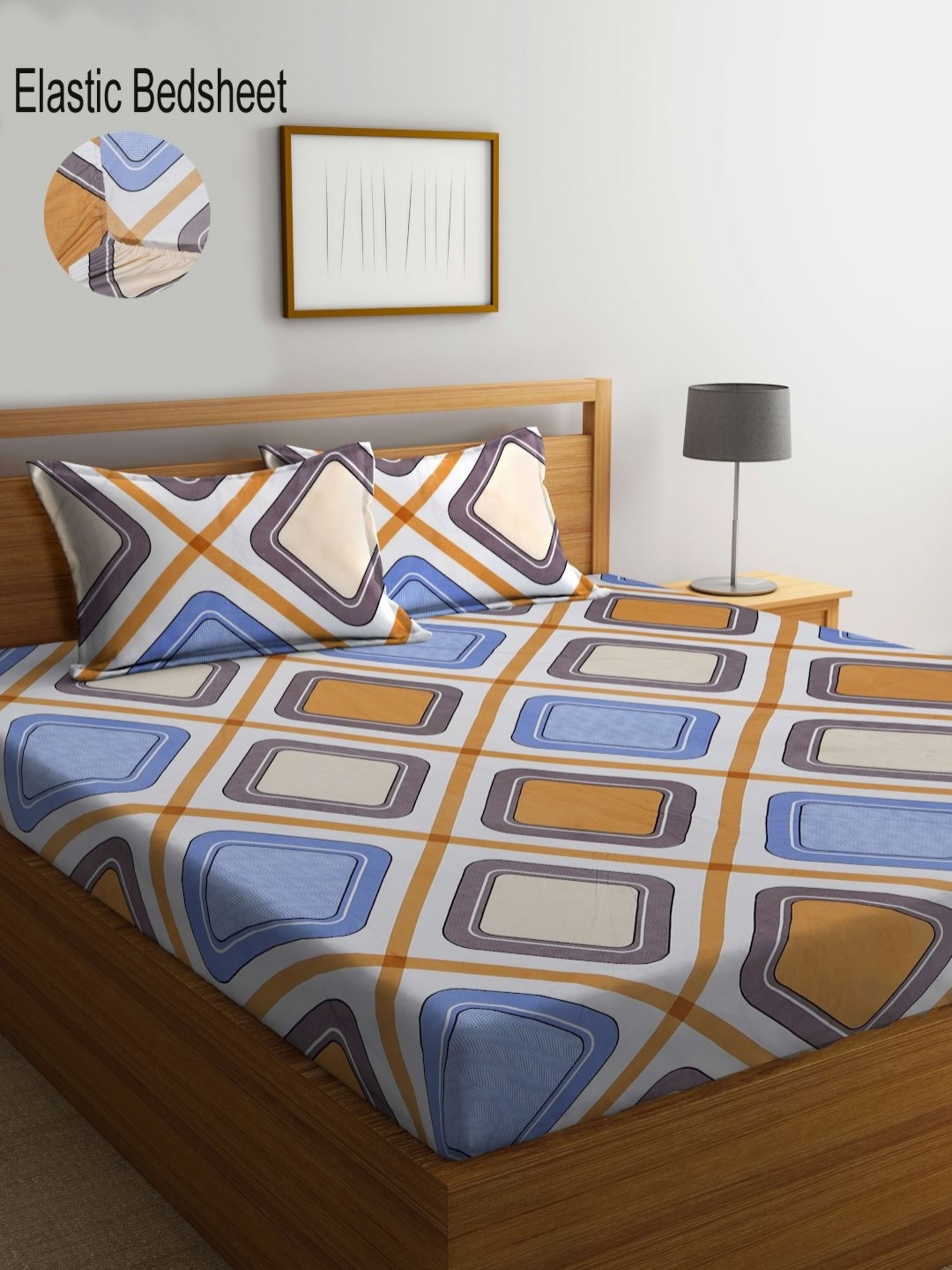Myntra Elegant Homes Blue Geometric Printed 300 TC Fitted King Bedsheet Set 2.7 m x 2.7 m
Myntra Elegant Homes Blue Geometric Printed 300 TC Fitted King Bedsheet Set 2.7 m x 2.7 m