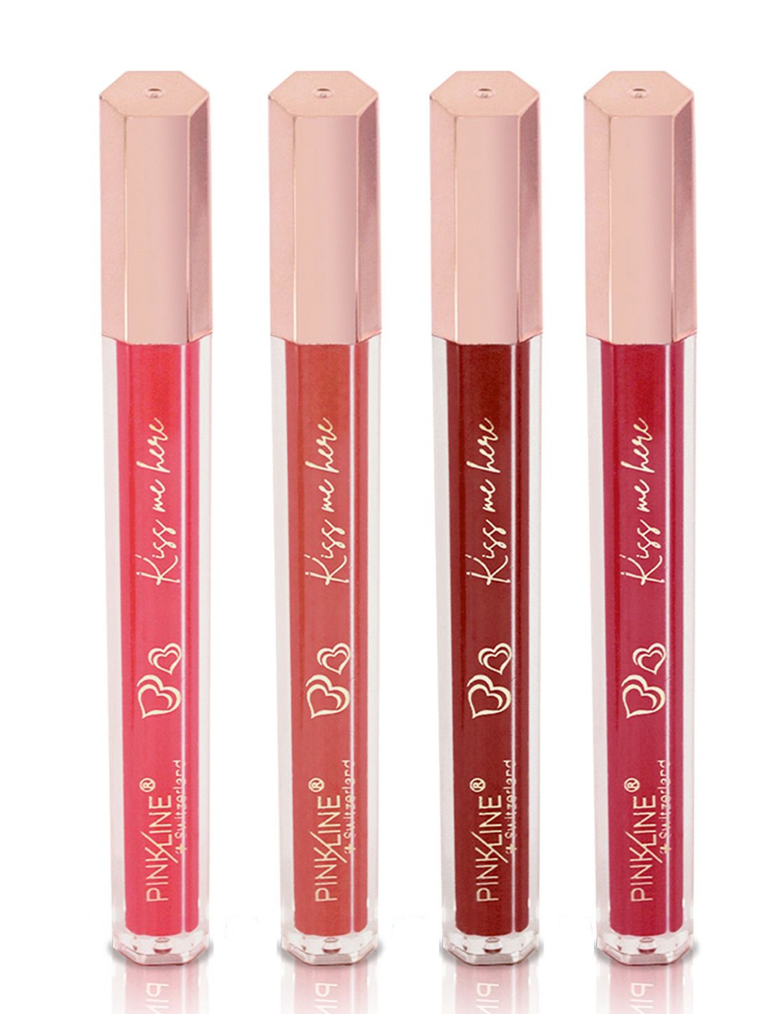 PINK LINE Switzerland Set Of 4 Long Lasting Lipstick - 6 ml Each Shade - 21 - 22 - 23 - 24, Red
PINK LINE Switzerland Set Of 4 Long Lasting Lipstick - 6 ml Each Shade - 21 - 22 - 23 - 24, Red