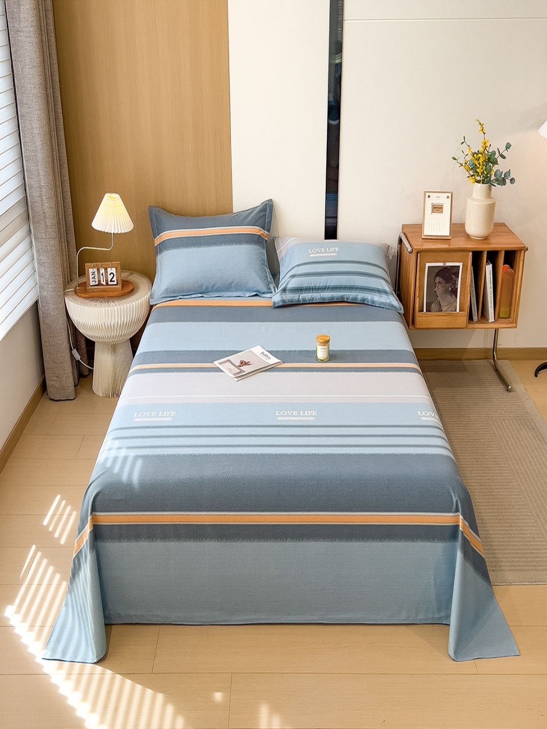JC HOME White & Brown Striped Pure Cotton 140TC Queen Bedsheet Set - 1.80 m x 2.30 m
JC HOME White & Brown Striped Pure Cotton 140TC Queen Bedsheet Set - 1.80 m x 2.30 m