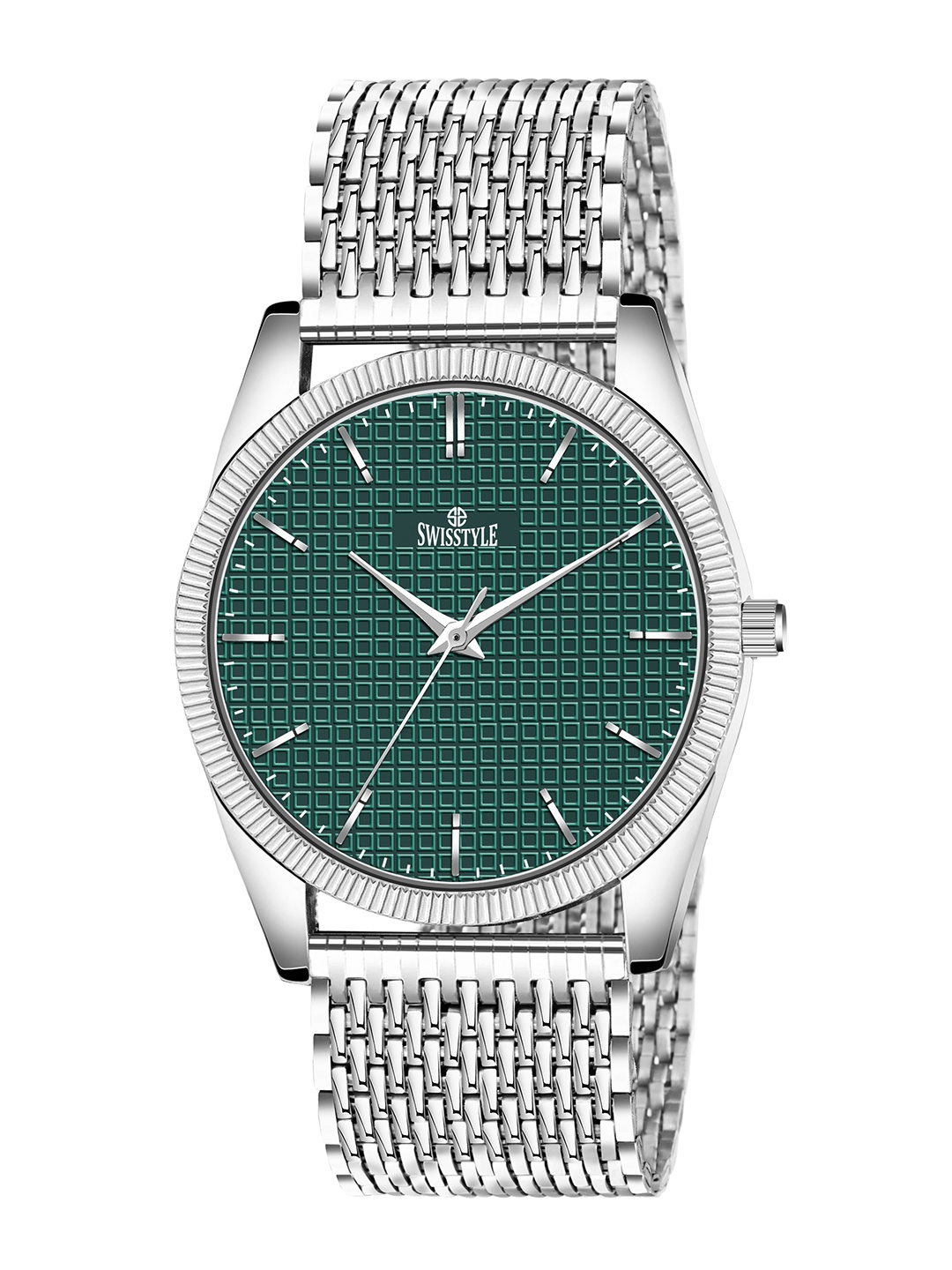 SWISSTYLE Men Brass Embellished Dial & Stainless Steel Straps Analogue Watch SS-GR1812-GRN-CH, Green
SWISSTYLE Men Brass Embellished Dial & Stainless Steel Straps Analogue Watch SS-GR1812-GRN-CH, Green