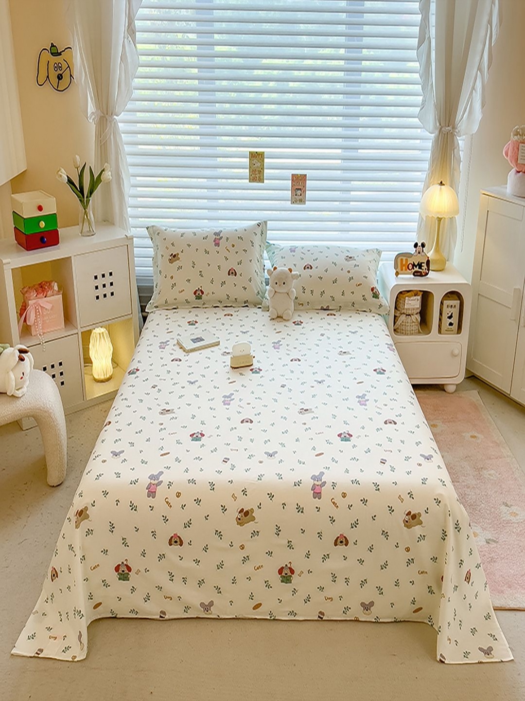 JC HOME Cream & Green Printed Pure Cotton 220 TC Single Bedsheet Set 1.60 m x 2.30 m
JC HOME Cream & Green Printed Pure Cotton 220 TC Single Bedsheet Set 1.60 m x 2.30 m