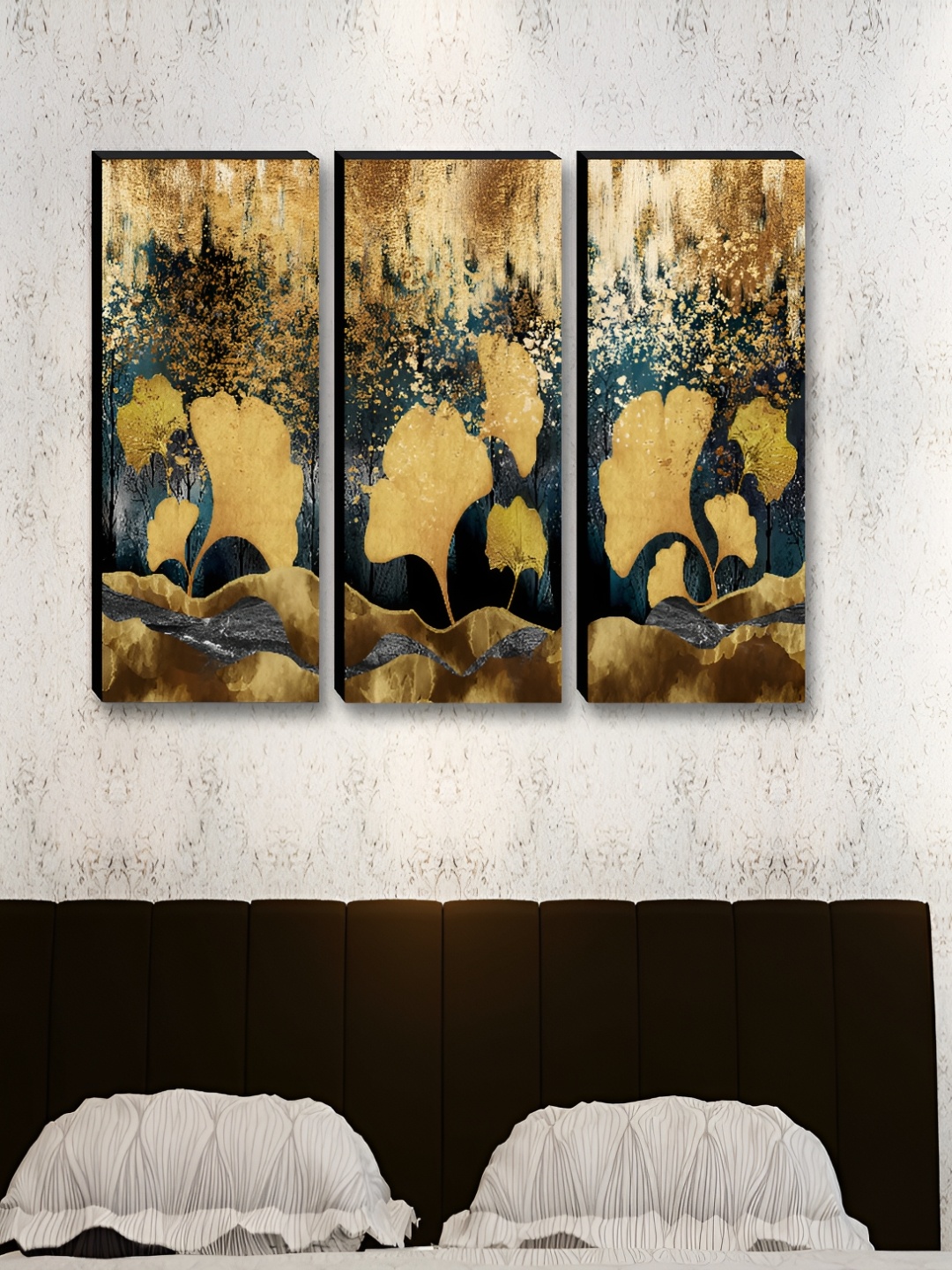 Myntra Elegant Homes Black & Gold-Toned 3 Pieces Floral Printed Wooden Wall Paintings
Myntra Elegant Homes Black & Gold-Toned 3 Pieces Floral Printed Wooden Wall Paintings