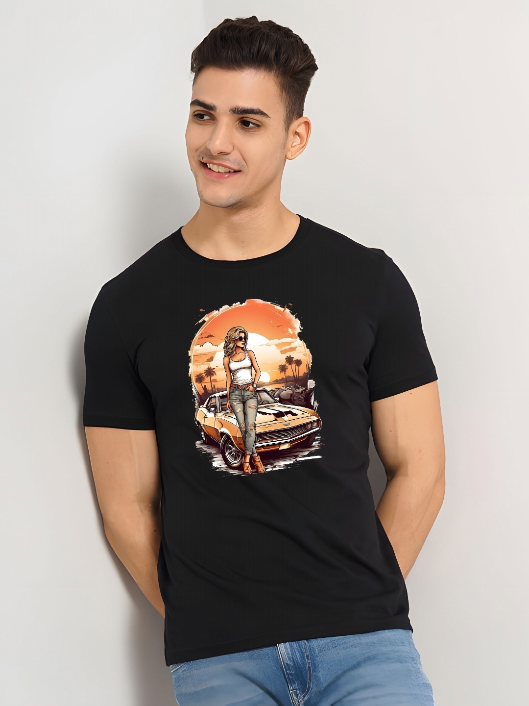 THE BEETEL HOUSE Graphic Printed Half Sleeves Round Neck Pure Cotton T-shirt, Black
THE BEETEL HOUSE Graphic Printed Half Sleeves Round Neck Pure Cotton T-shirt, Black