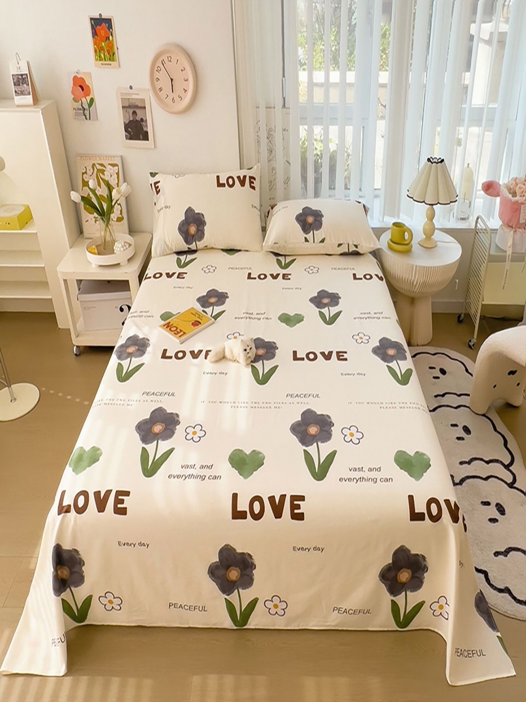 JC HOME Purple & Green Floral Printed 220 TC Pure Cotton Queen Bedsheet Set 2.30m x 1.80 m
JC HOME Purple & Green Floral Printed 220 TC Pure Cotton Queen Bedsheet Set 2.30m x 1.80 m