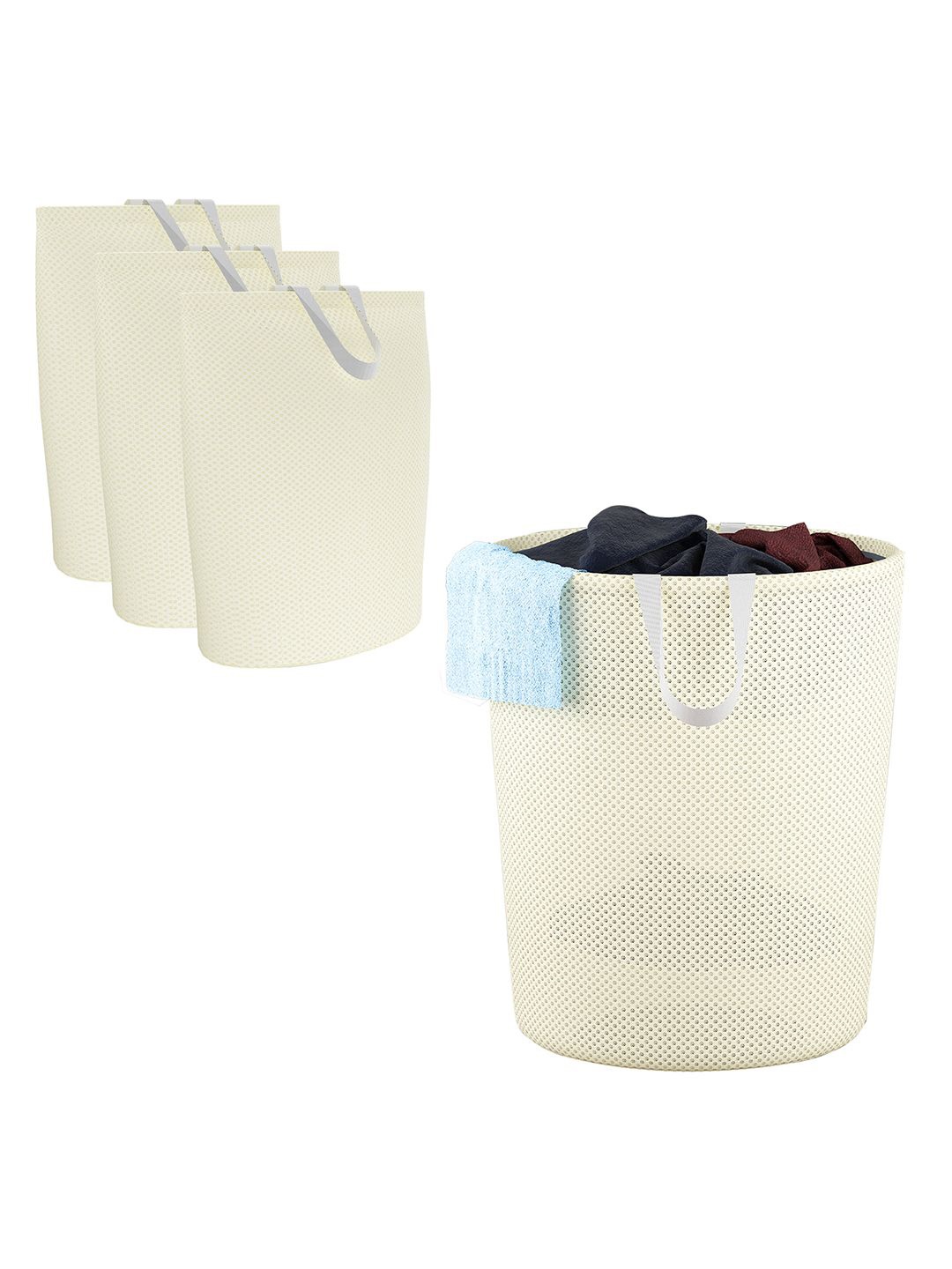 Kuber Industries Beige 4 Pieces Reusable Foldable Lightweight Laundry Bags With Handle
Kuber Industries Beige 4 Pieces Reusable Foldable Lightweight Laundry Bags With Handle