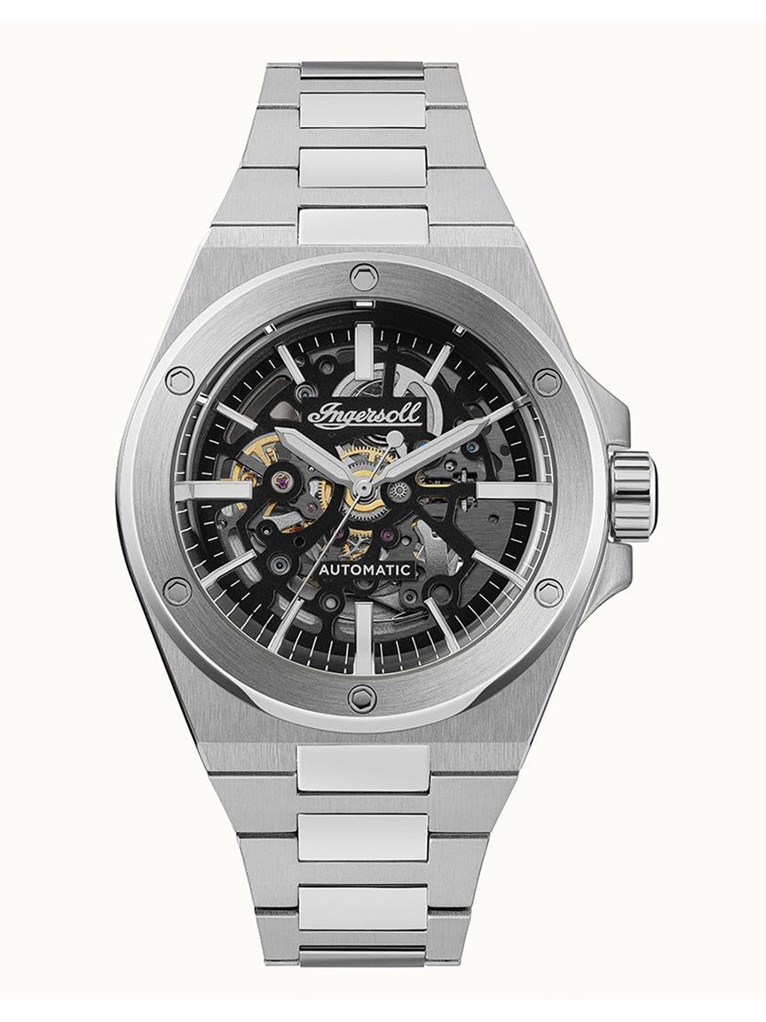 Ingersoll Men Dial & Stainless Steel Bracelet Style Straps Analogue Automatic Watch I15002, Black
Ingersoll Men Dial & Stainless Steel Bracelet Style Straps Analogue Automatic Watch I15002, Black