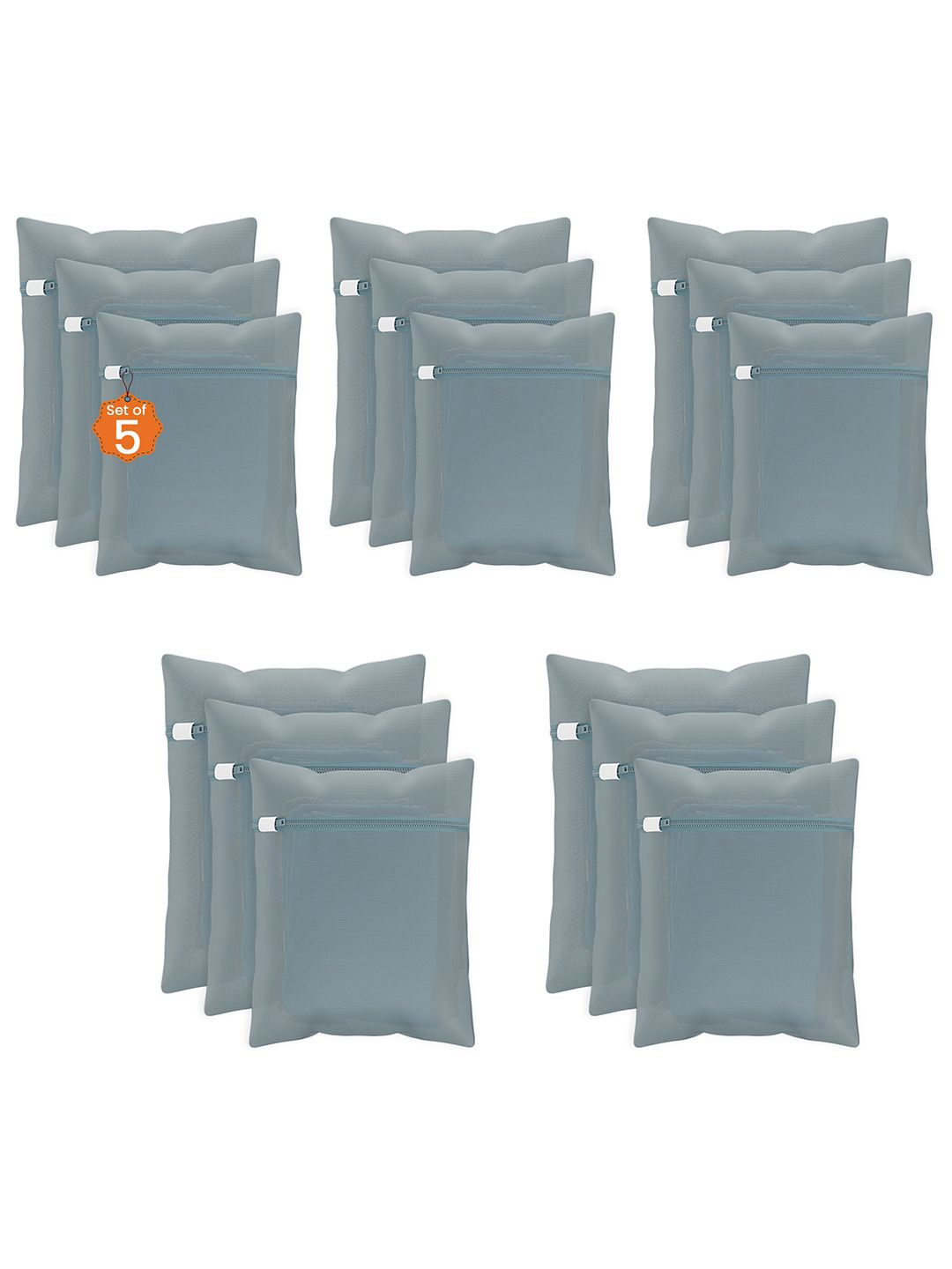Kuber Industries Grey 15 Pieces Reusable Rectangular Durable Laundry Bags With Zipper
Kuber Industries Grey 15 Pieces Reusable Rectangular Durable Laundry Bags With Zipper
