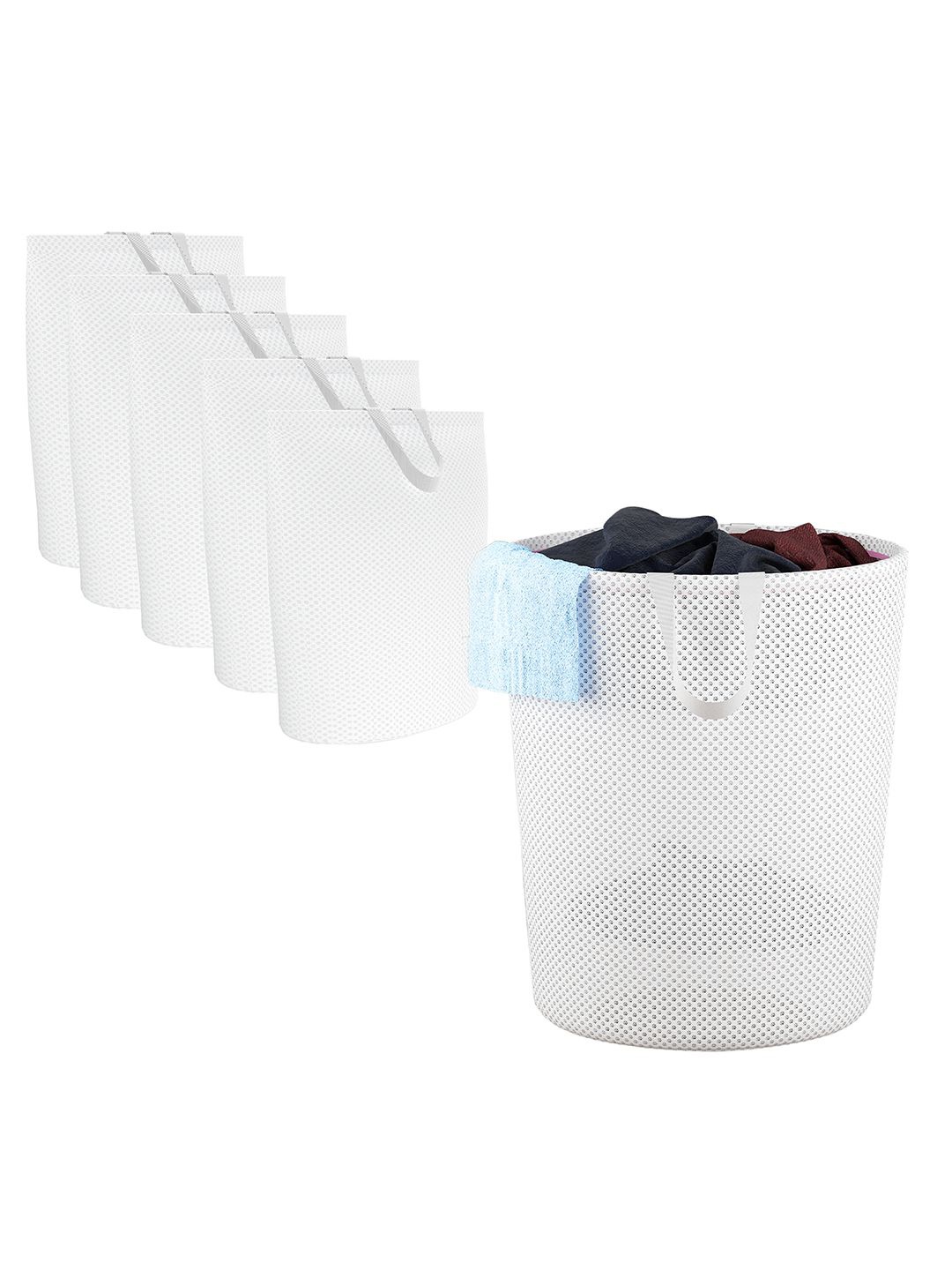 Kuber Industries White 6 Pieces Reusable Foldable Lightweight Laundry Bags With Handle
Kuber Industries White 6 Pieces Reusable Foldable Lightweight Laundry Bags With Handle