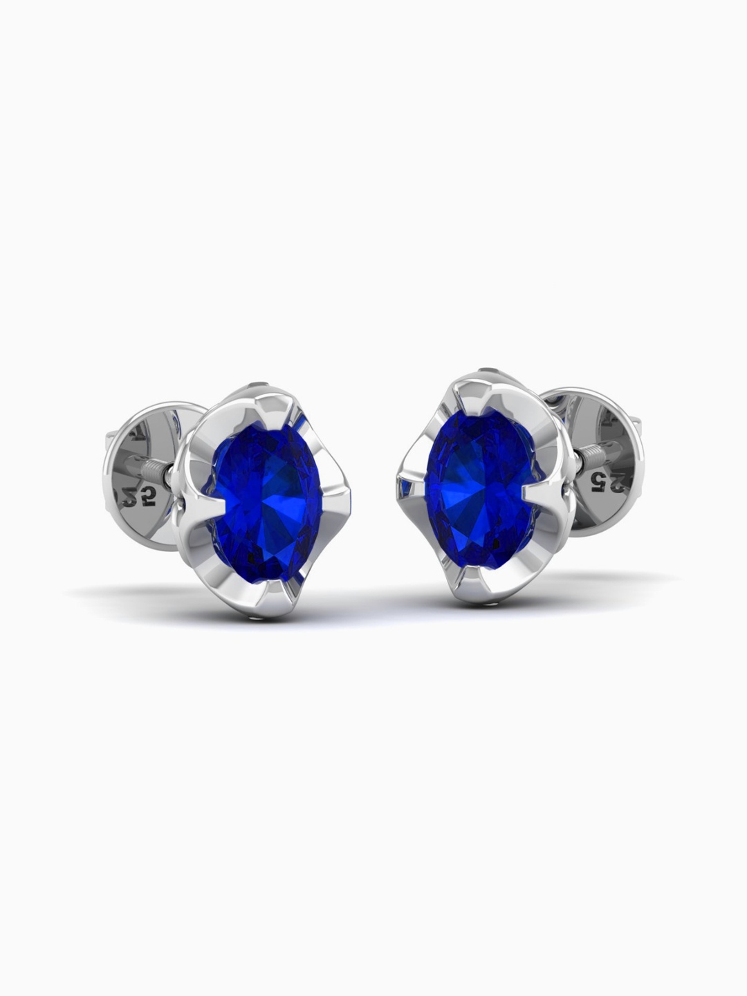 AKSHAT SAPPHIRE 92.5 Sterling Silver Rhodium-Plated Cubic Zirconia Studded Oval Studs
AKSHAT SAPPHIRE 92.5 Sterling Silver Rhodium-Plated Cubic Zirconia Studded Oval Studs