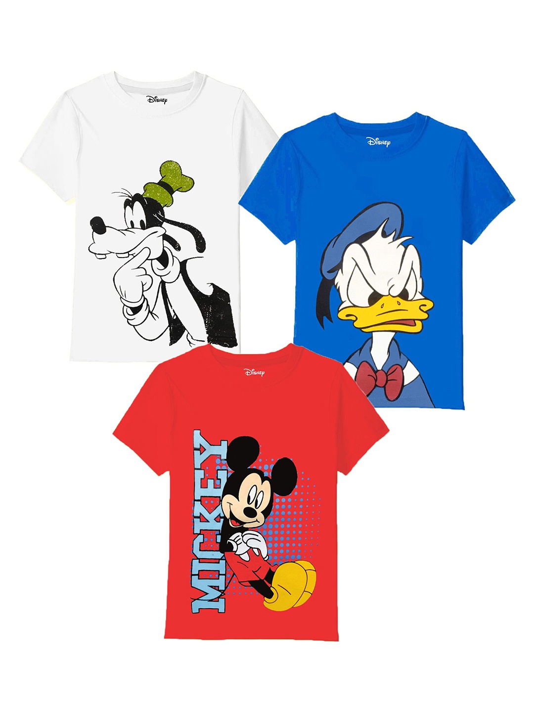 Disney By Miss and Chief Boys Pack of 3 Mickey Mouse Bio Finish Printed Cotton T-shirts, White
Disney By Miss and Chief Boys Pack of 3 Mickey Mouse Bio Finish Printed Cotton T-shirts, White