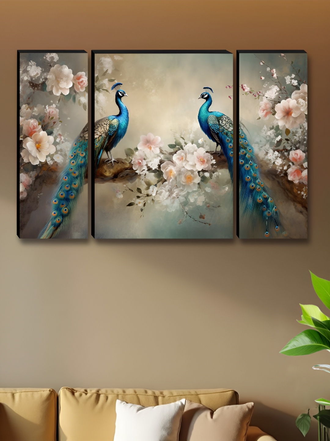 Myntra Elegant Homes Beige & Blue 3 Pieces Peacock Synthetic Wooden Wall Paintings
Myntra Elegant Homes Beige & Blue 3 Pieces Peacock Synthetic Wooden Wall Paintings