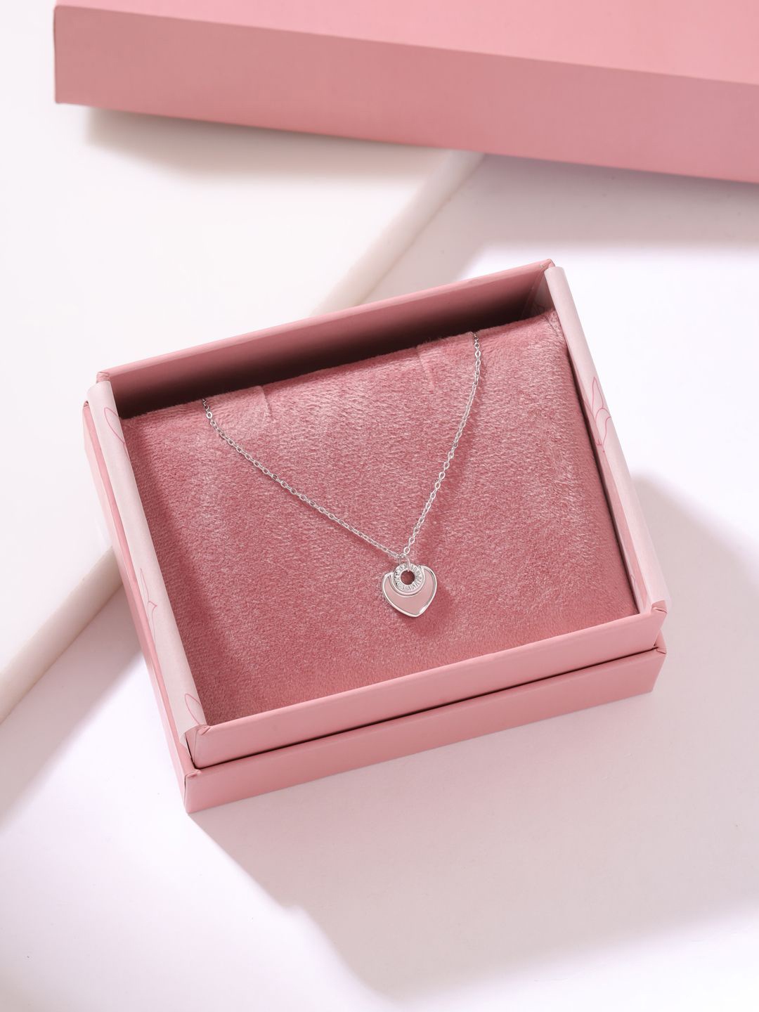 Kicky And Perky Sterling Silver Silver-Plated Stones Studded Heart Pendants with Chains
Kicky And Perky Sterling Silver Silver-Plated Stones Studded Heart Pendants with Chains