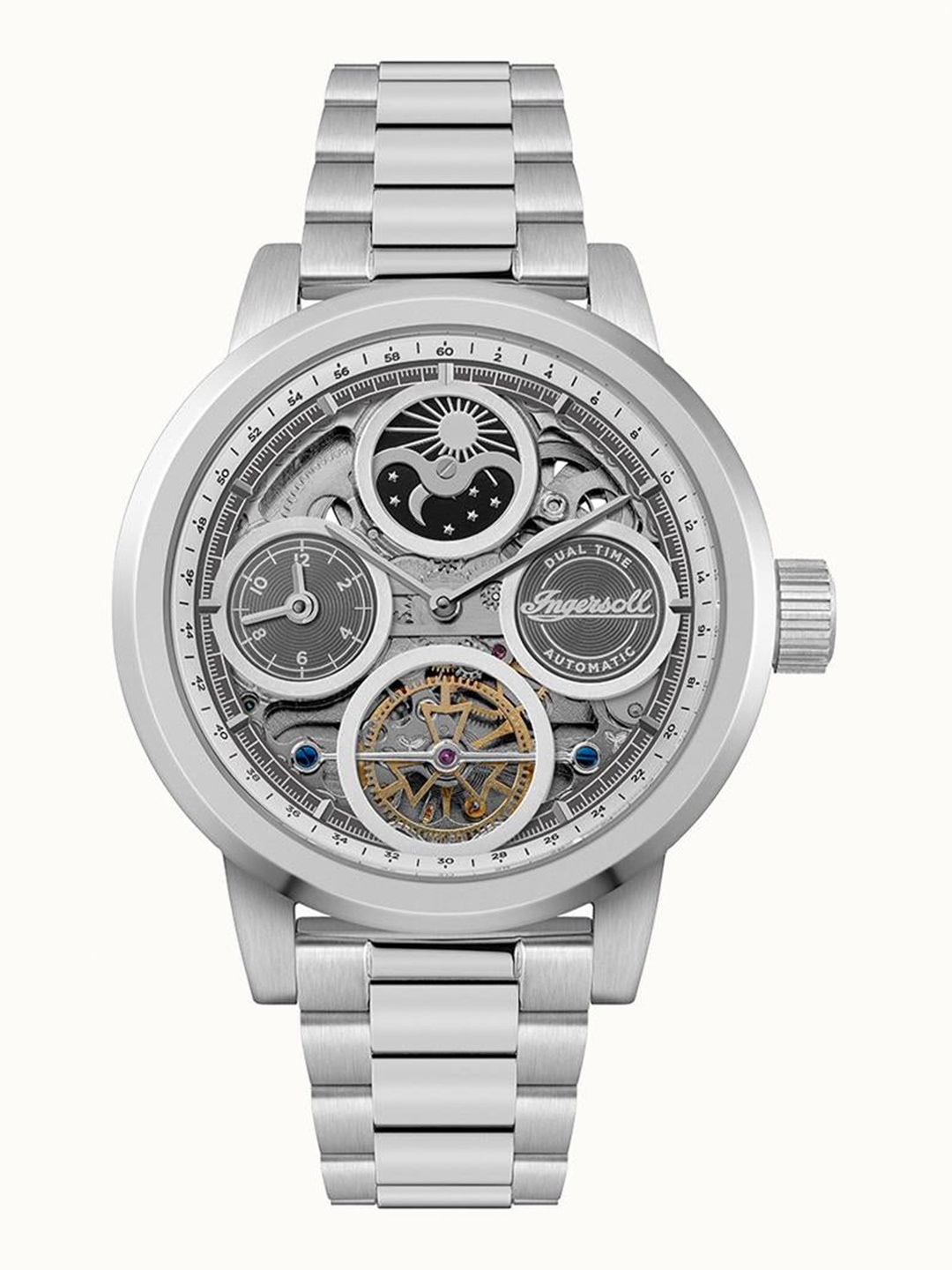 Ingersoll Men Dial & Stainless Steel Bracelet Style Straps Analogue Automatic Watch I16002, Silver
Ingersoll Men Dial & Stainless Steel Bracelet Style Straps Analogue Automatic Watch I16002, Silver