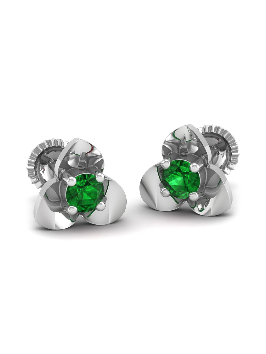 AKSHAT SAPPHIRE 92.5 Pure Sterling Silver Rhodium Plated Cubic Zirconia Studded Earrings, Green
AKSHAT SAPPHIRE 92.5 Pure Sterling Silver Rhodium Plated Cubic Zirconia Studded Earrings, Green