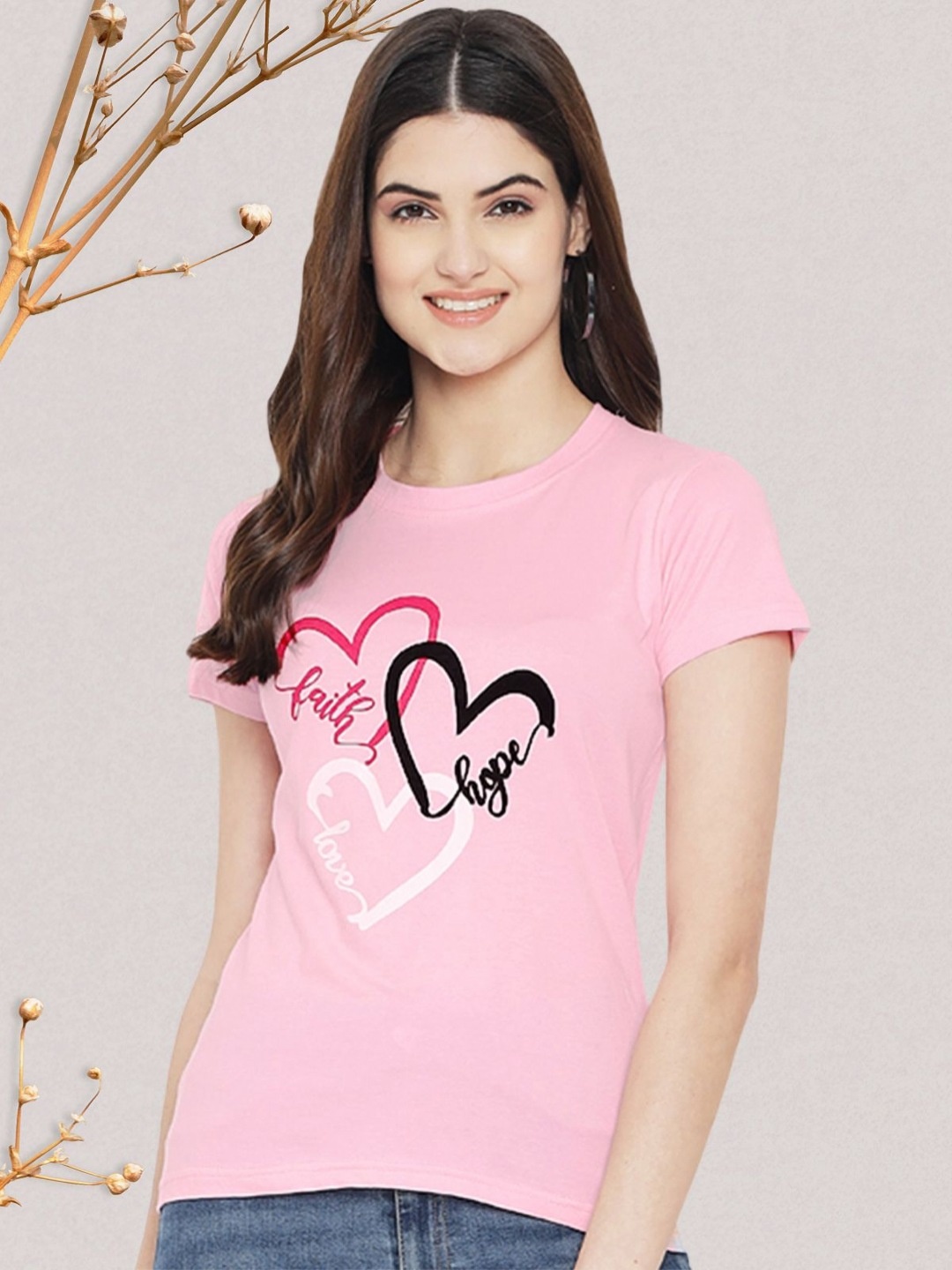 Dreambe Women Typography Printed Round Neck Short Sleeve Pure Cotton Casual T-Shirt, Pink
Dreambe Women Typography Printed Round Neck Short Sleeve Pure Cotton Casual T-Shirt, Pink