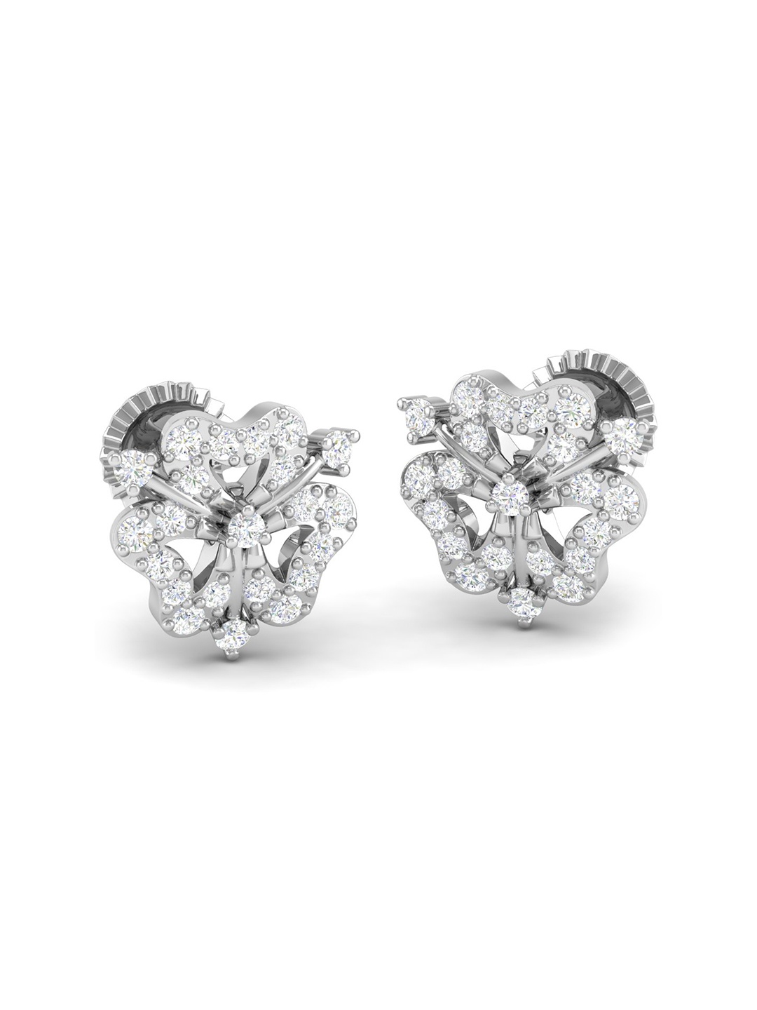 AKSHAT SAPPHIRE 92.5 Sterling Silver Rhodium-Plated Contemporary Cubic Zirconia Studs, White
AKSHAT SAPPHIRE 92.5 Sterling Silver Rhodium-Plated Contemporary Cubic Zirconia Studs, White