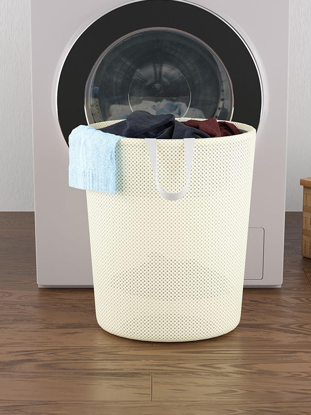 Kuber Industries Beige & White 5 Pieces Reusable Foldable Laundry Bags With Handle
Kuber Industries Beige & White 5 Pieces Reusable Foldable Laundry Bags With Handle