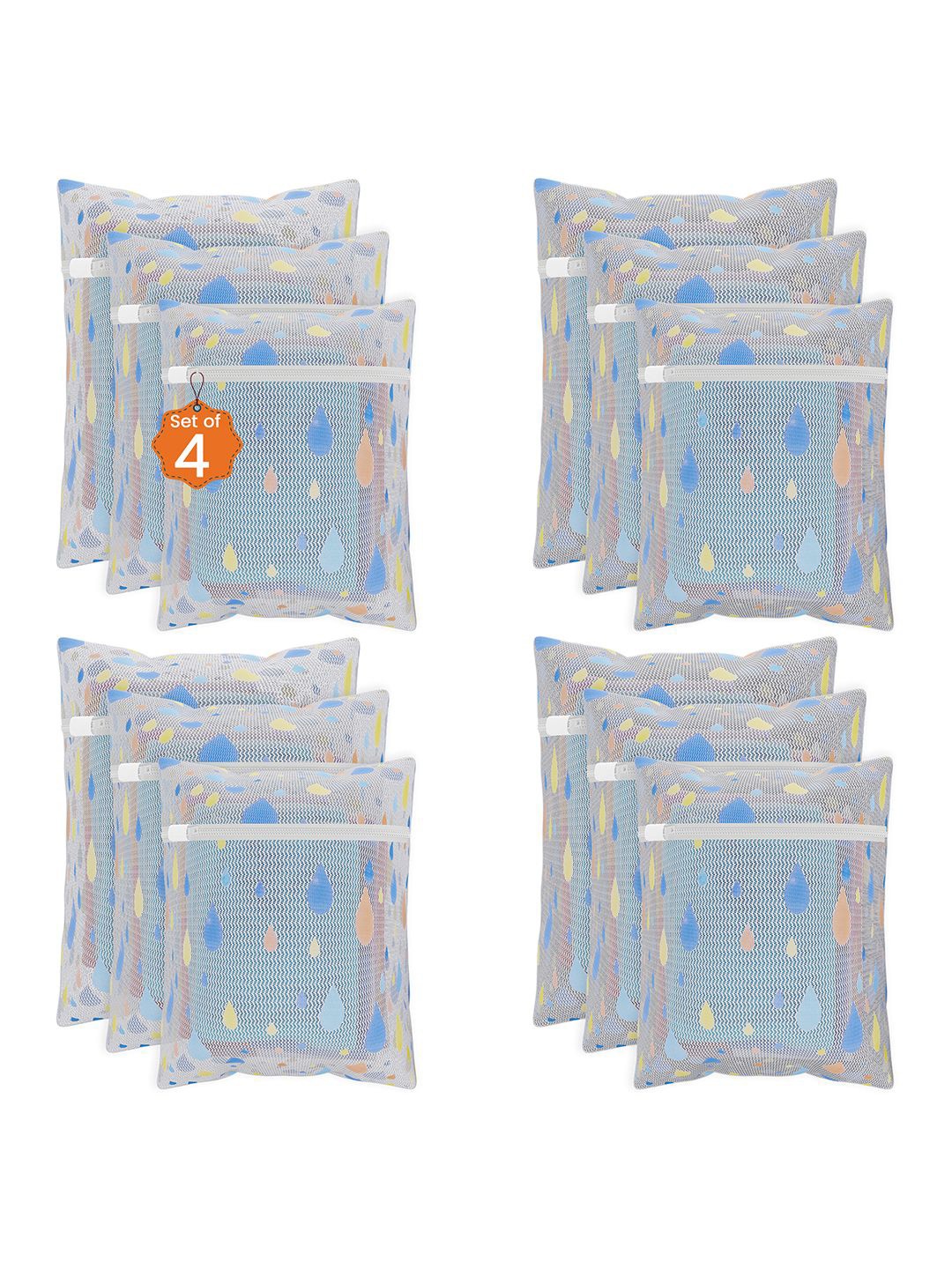 Kuber Industries White & Blue 12 Pieces Drop Printed Reusable Laundry Bags With Zipper
Kuber Industries White & Blue 12 Pieces Drop Printed Reusable Laundry Bags With Zipper