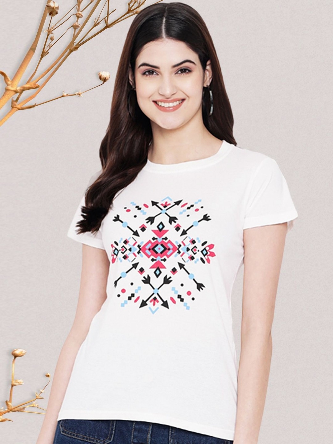Dreambe Women Typography Printed Round Neck Short Sleeve Pure Cotton Casual T-Shirt, White
Dreambe Women Typography Printed Round Neck Short Sleeve Pure Cotton Casual T-Shirt, White