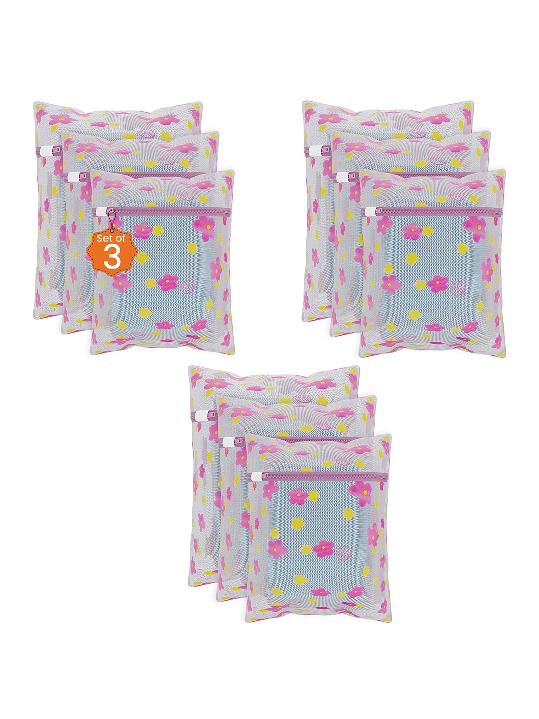 Kuber Industries Yellow & Pink 9 Pcs Sunflower Designed Reusable Laundry Bags With Zipper
Kuber Industries Yellow & Pink 9 Pcs Sunflower Designed Reusable Laundry Bags With Zipper
