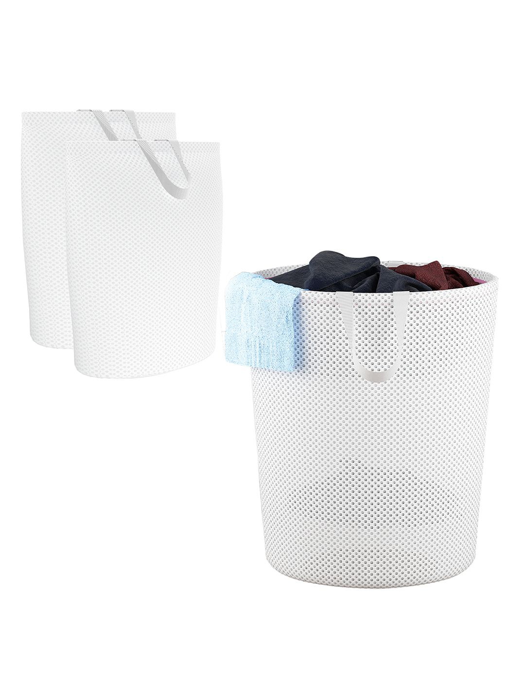 Kuber Industries White 3 Pieces Durable Foldable Lightweight Laundry Bags With Handle
Kuber Industries White 3 Pieces Durable Foldable Lightweight Laundry Bags With Handle