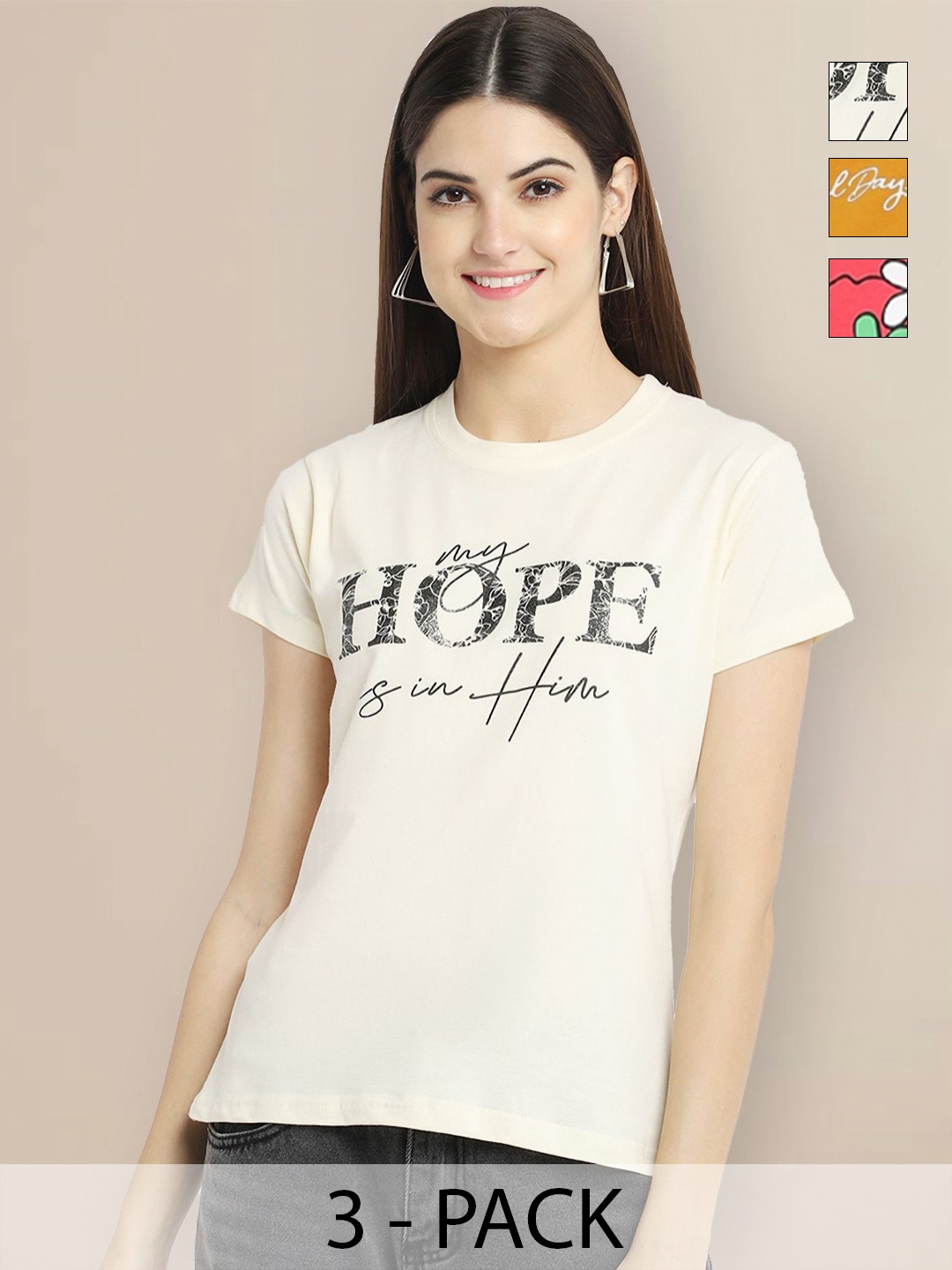 Metronaut Pack Of 3 Typography Printed Round Neck Short Sleeves Cotton T-shirt, Off white
Metronaut Pack Of 3 Typography Printed Round Neck Short Sleeves Cotton T-shirt, Off white