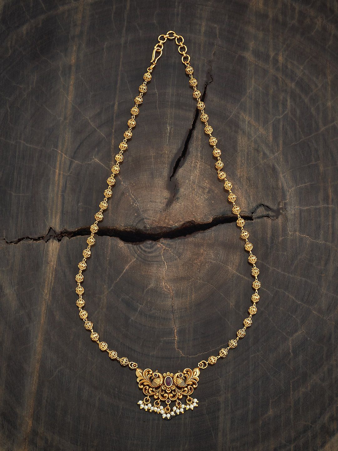 Kushal's Fashion Jewellery Copper Gold-Plated Stone Studded & Beaded Antique Necklace
Kushal's Fashion Jewellery Copper Gold-Plated Stone Studded & Beaded Antique Necklace
