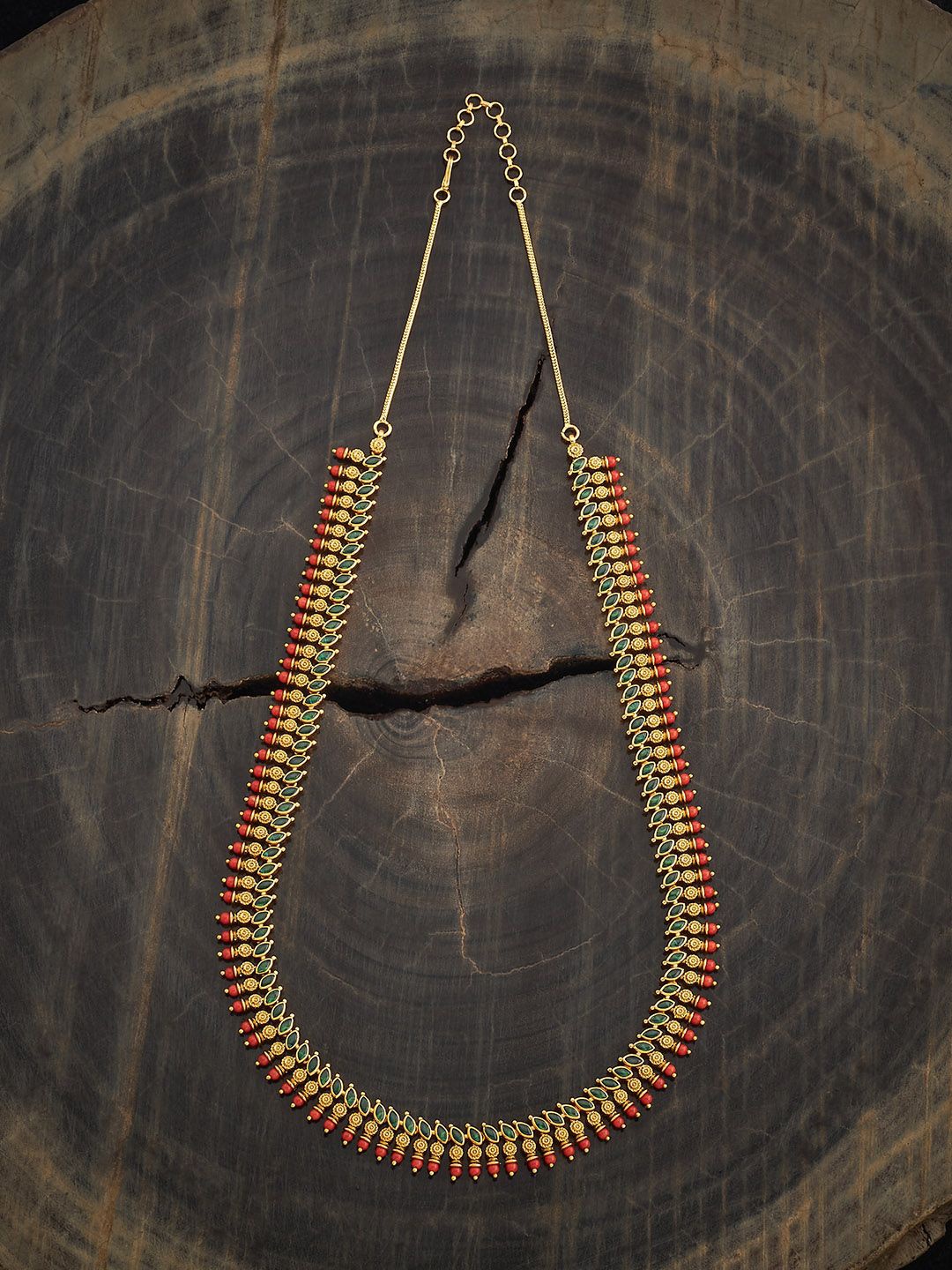 Kushal's Fashion Jewellery Copper Gold-Plated Stone Studded & Beaded Antique Necklace
Kushal's Fashion Jewellery Copper Gold-Plated Stone Studded & Beaded Antique Necklace