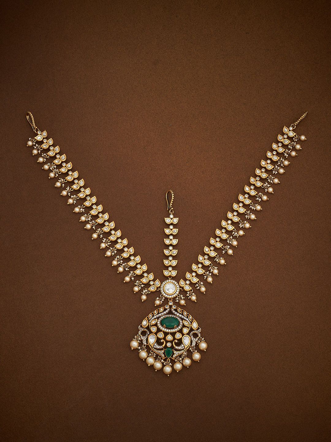 Kushal's Fashion Jewellery Victorian-Plated Kundan Studded Maang Tikka Head Jewellery, Gold
Kushal's Fashion Jewellery Victorian-Plated Kundan Studded Maang Tikka Head Jewellery, Gold