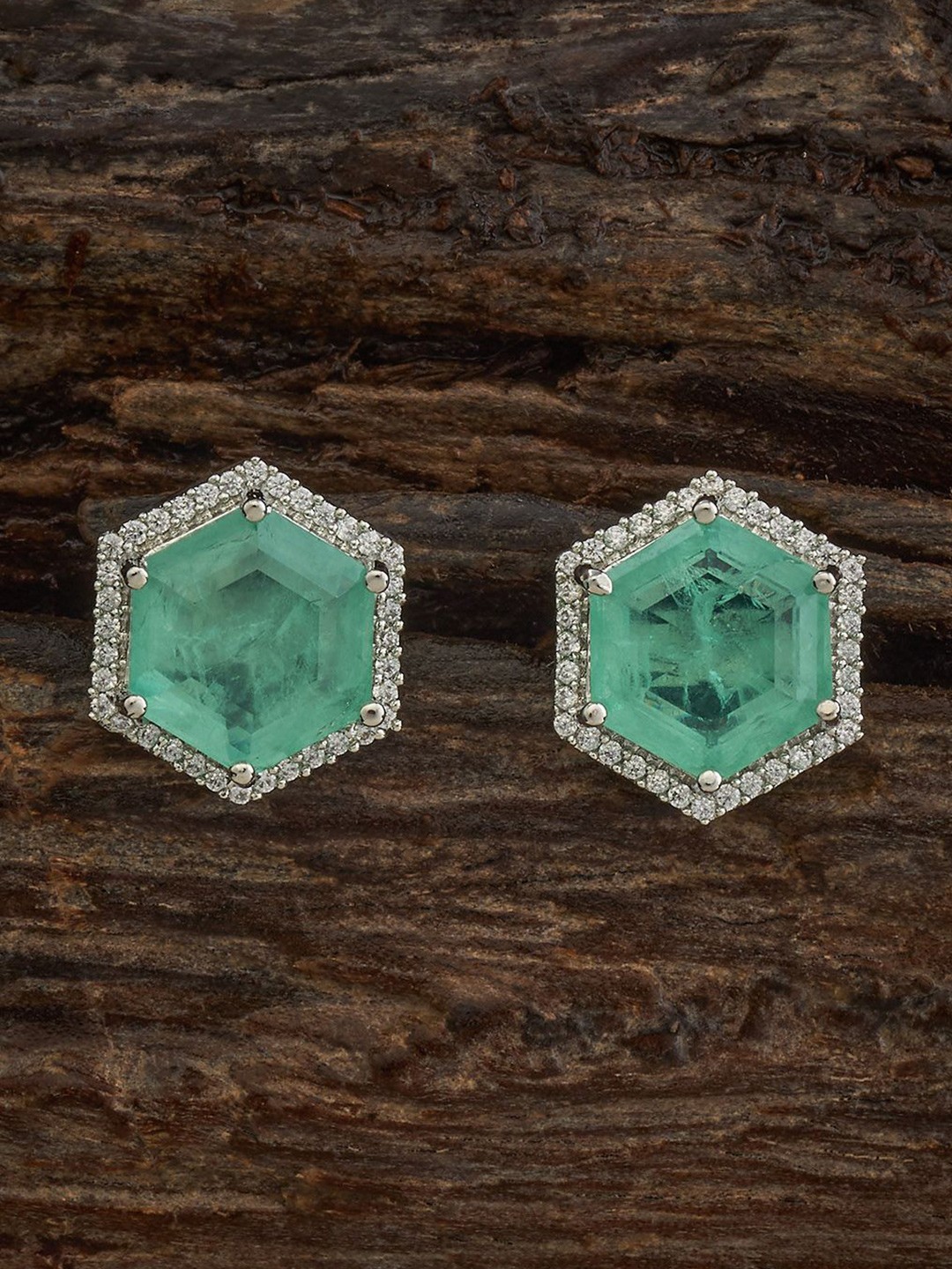 Kushal's Fashion Jewellery Rhodium-Plated Party Zircon Geometric Studs Earrings, Silver
Kushal's Fashion Jewellery Rhodium-Plated Party Zircon Geometric Studs Earrings, Silver