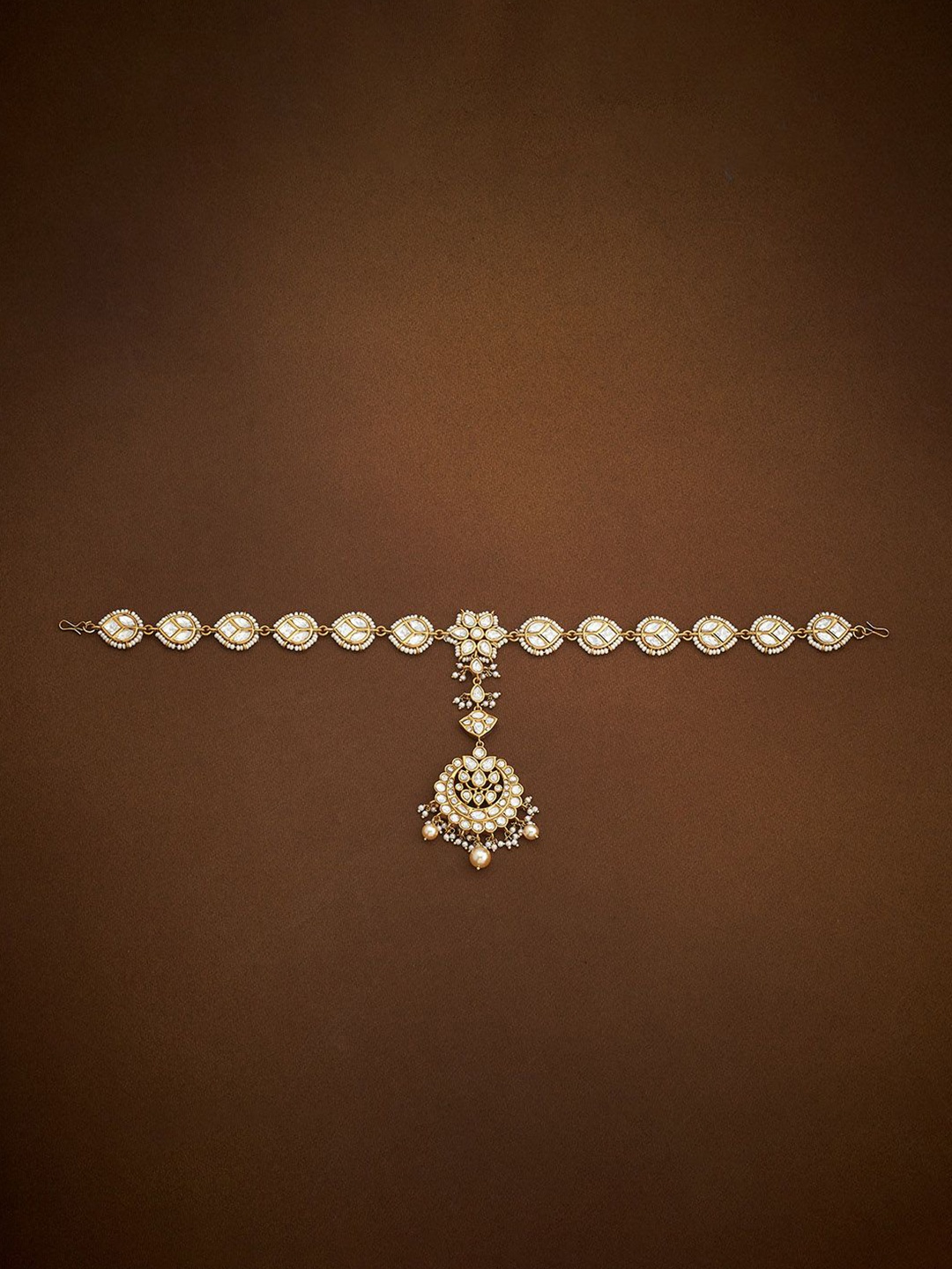 Kushal's Fashion Jewellery Victorian-Plated Kundan Studded Maang Tikka Head Jewellery, Gold
Kushal's Fashion Jewellery Victorian-Plated Kundan Studded Maang Tikka Head Jewellery, Gold