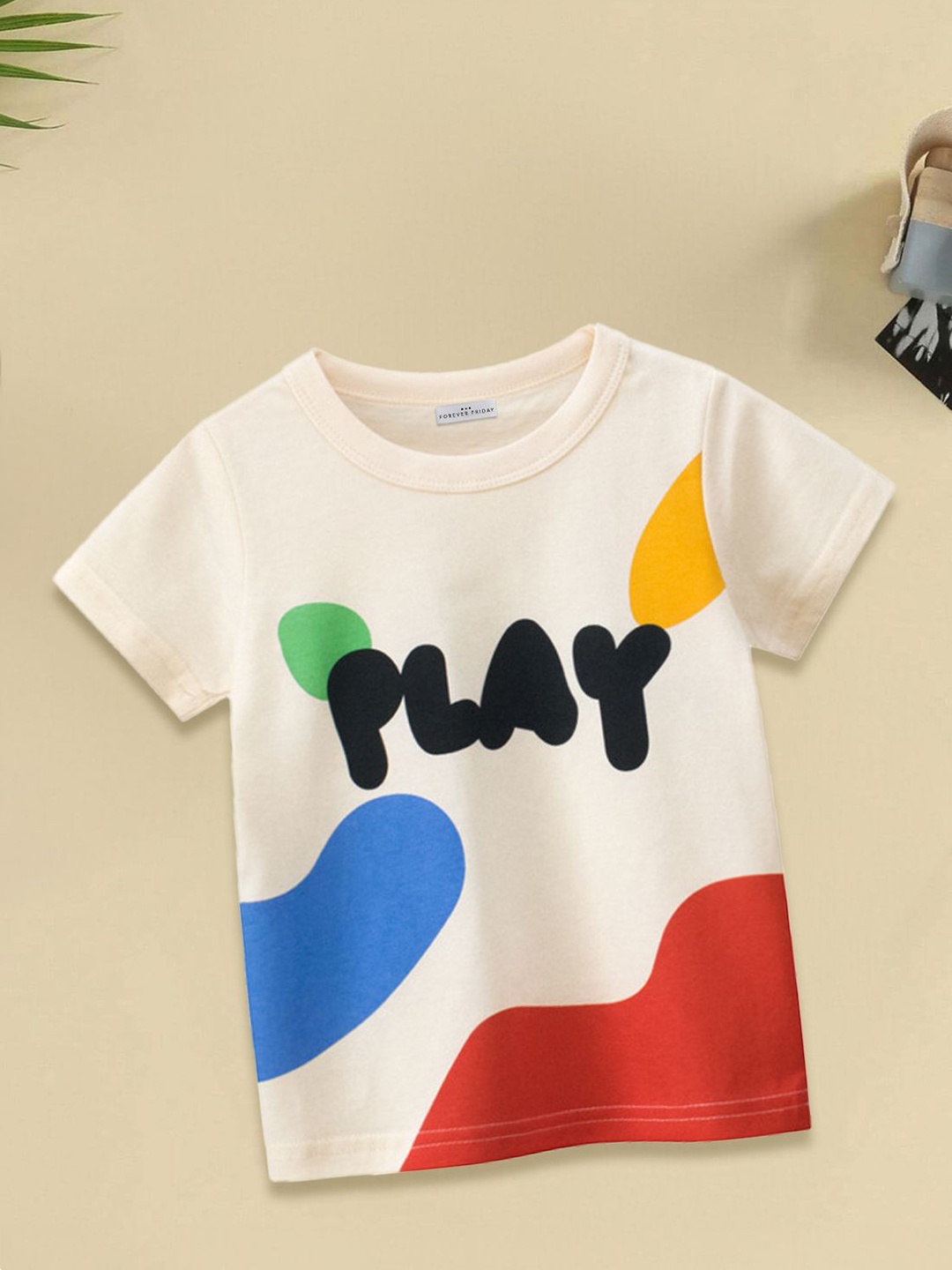 FOREVER FRIDAY Girls Graphic Printed Round Neck Short Sleeves Pure Cotton T-shirt, Off white
FOREVER FRIDAY Girls Graphic Printed Round Neck Short Sleeves Pure Cotton T-shirt, Off white