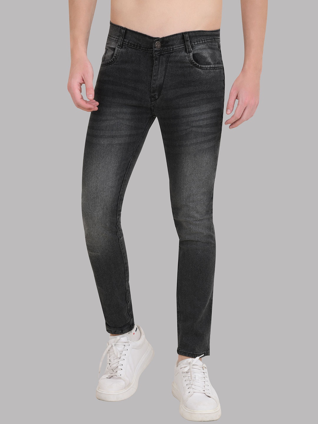 COMFITS Men Classic Regular Fit Mid Rise Clean Look Heavy Fade Stretchable Jeans, Grey
COMFITS Men Classic Regular Fit Mid Rise Clean Look Heavy Fade Stretchable Jeans, Grey