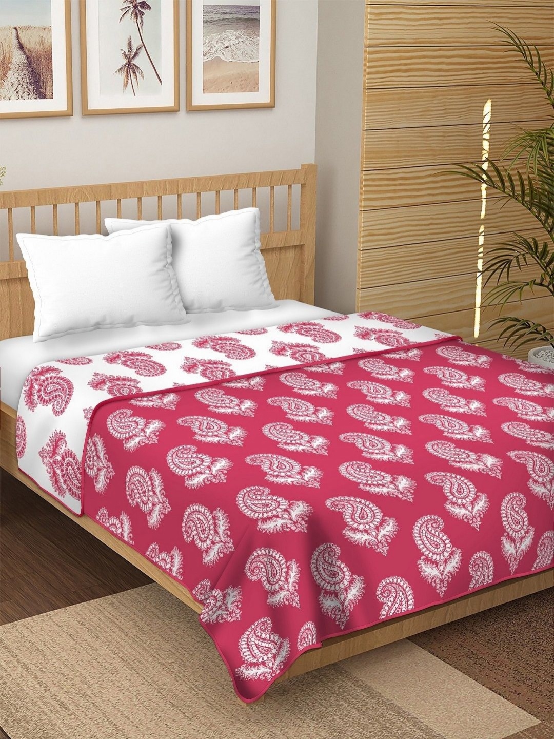 CHICERY White & Pink Ethnic Motifs Printed Pure Cotton AC Room 210 GSM Double Bed Dohar
CHICERY White & Pink Ethnic Motifs Printed Pure Cotton AC Room 210 GSM Double Bed Dohar
