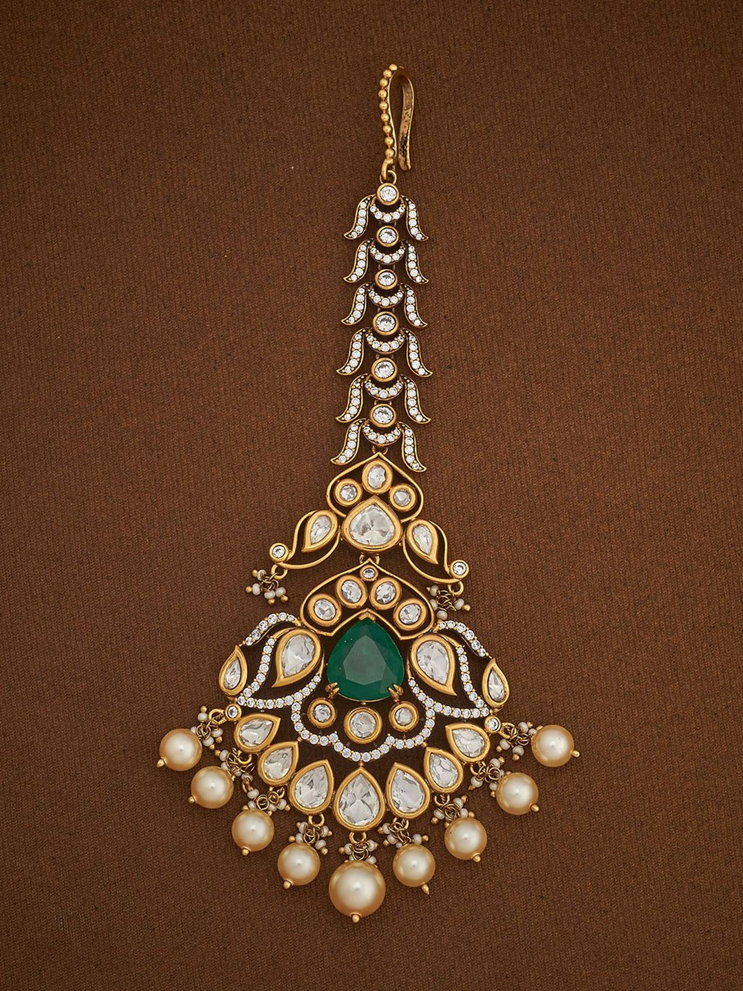 Kushal's Fashion Jewellery Victorian-Plated Kundan Studded Maang Tikka Head Jewellery, Gold
Kushal's Fashion Jewellery Victorian-Plated Kundan Studded Maang Tikka Head Jewellery, Gold