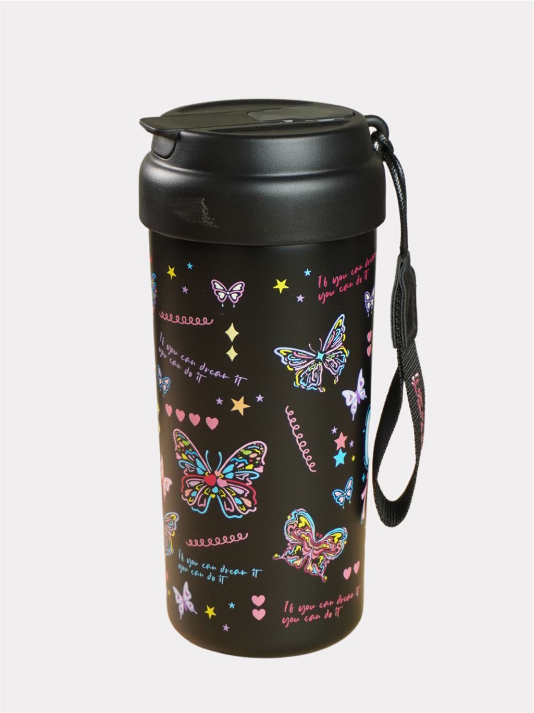 Little Surprise Box LLP Black & Blue Butterfly Printed Stainless Steel Water Bottle-550 ml
Little Surprise Box LLP Black & Blue Butterfly Printed Stainless Steel Water Bottle-550 ml
