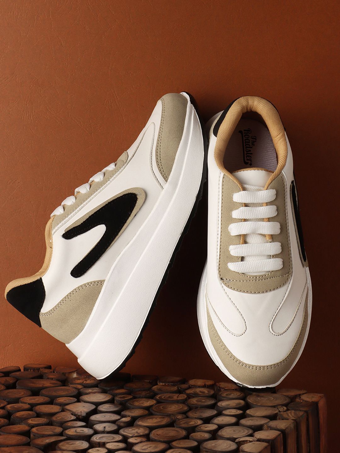 The Roadster Lifestyle Co Women Stylish Colorblocked Casual Lace Ups Sneakers, Beige
The Roadster Lifestyle Co Women Stylish Colorblocked Casual Lace Ups Sneakers, Beige