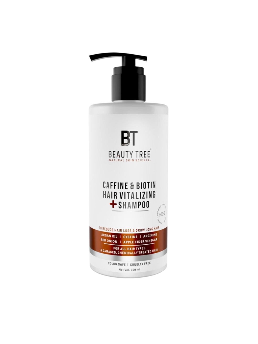 Beauty Tree Caffeine Biotin Hair Vitalizing Hair Shampoo With Argan Oil For - 300 ml, White
Beauty Tree Caffeine Biotin Hair Vitalizing Hair Shampoo With Argan Oil For - 300 ml, White