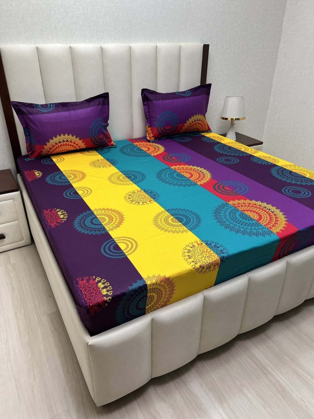 Pure Decor Passion Fur Yellow Printed Cotton 180 TC Queen Bedsheet Set 2.28 m x 2.54 m
Pure Decor Passion Fur Yellow Printed Cotton 180 TC Queen Bedsheet Set 2.28 m x 2.54 m