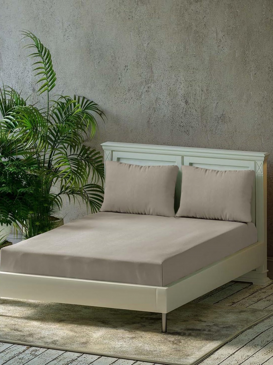 Trance Home Linen Brown Pure Cotton 300 TC Queen Size Fitted Bedsheet Set 1.90 m x 1.82 m
Trance Home Linen Brown Pure Cotton 300 TC Queen Size Fitted Bedsheet Set 1.90 m x 1.82 m